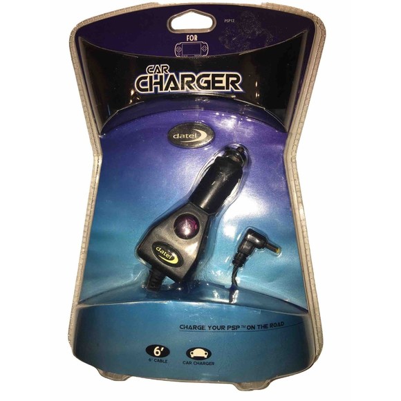 DATEL Car Charger for Sony Playstation Portable PSP 1000 2000 3000 6’ Cable New - Picture 1 of 3